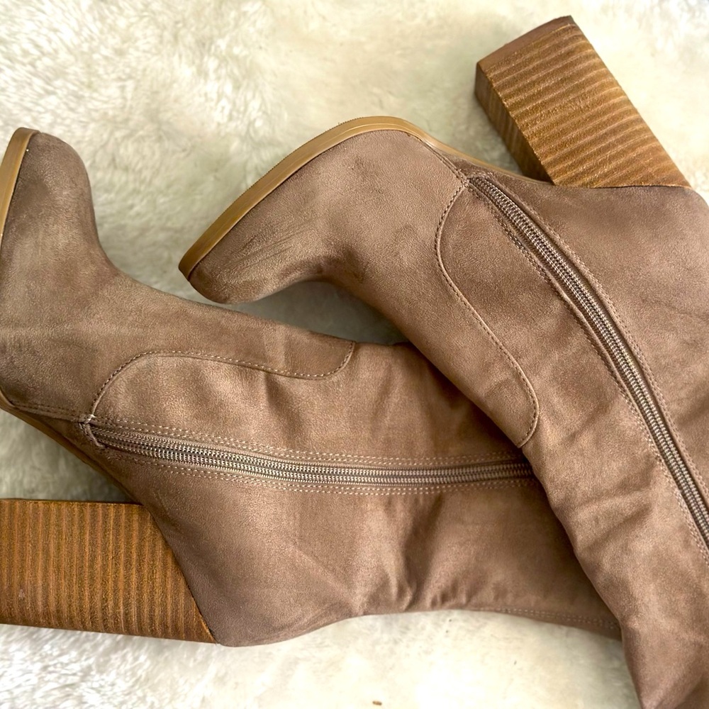 Call it spring High tan boots